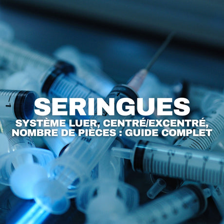 Seringues médicales : luer, centré/excentré, nombre de pièces : guide professionnel complet