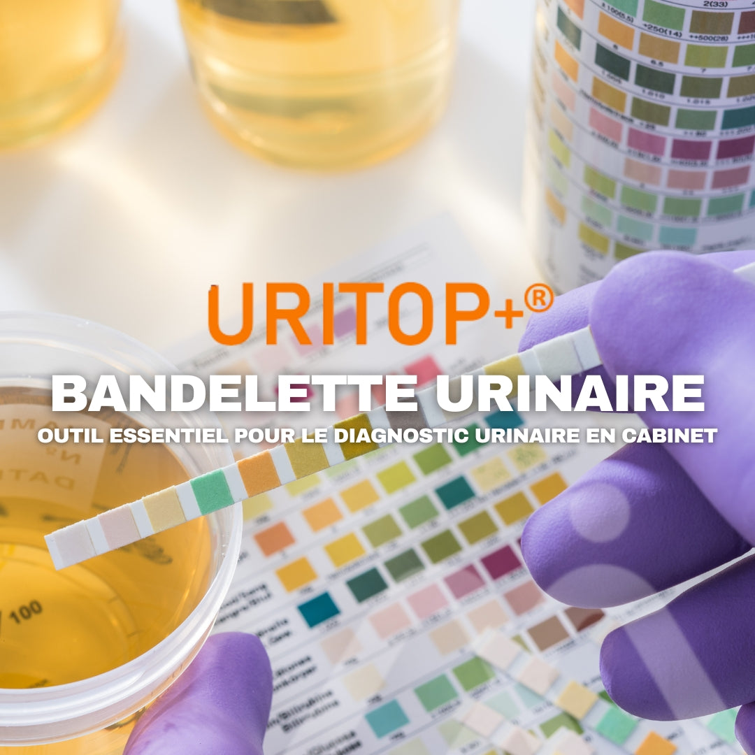 Bandelettes urinaires URITOP+ : un outil essentiel pour le diagnostic urinaire en cabinet