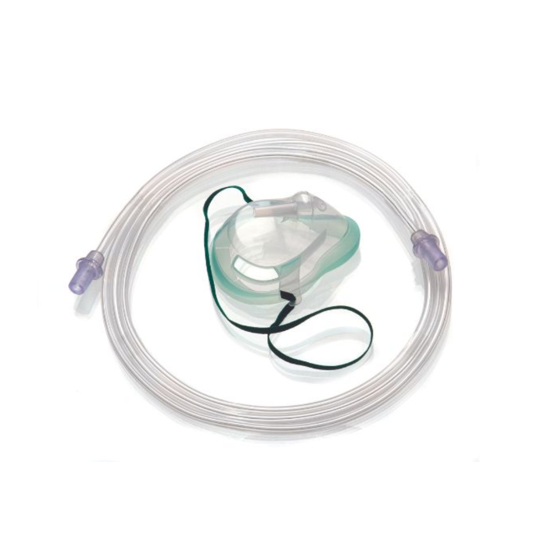 Masque à oxygène Ecolite avec tubulure 2.10m - INTERSURGICAL