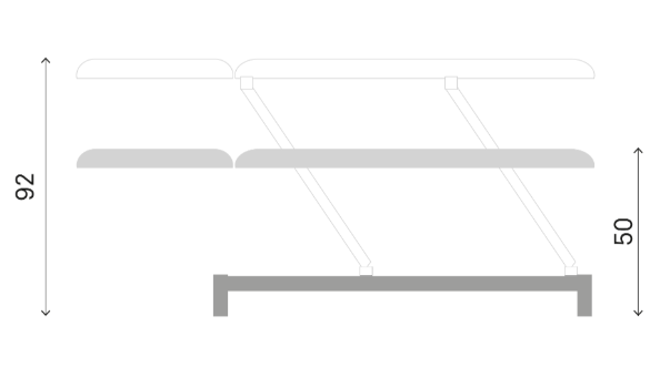 Table de massage électrique FERROX® Osteo OS 206 - 2 plans