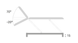 Table de massage électrique FERROX® Osteo OS 206 - 2 plans