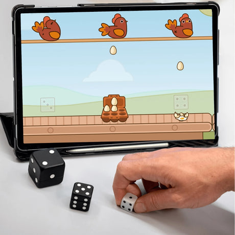 jeu de rééducation bobo dice kinetecsur tablette 