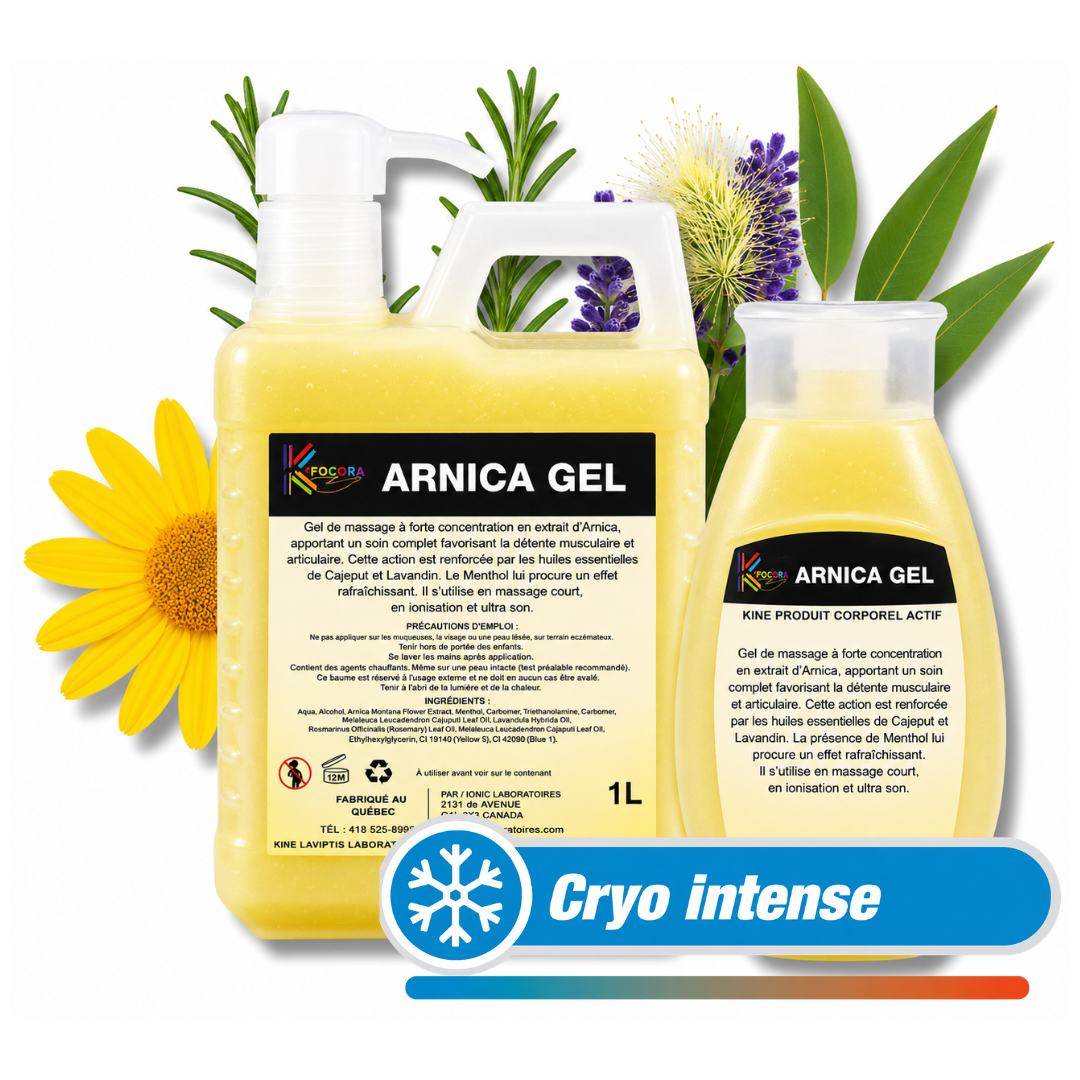 gel à l'arnica pour massage professionnel