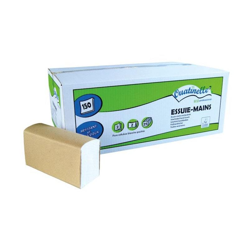 Essuie-mains Ecolab micro-gaufré Pliage Z - 22 x 23cm