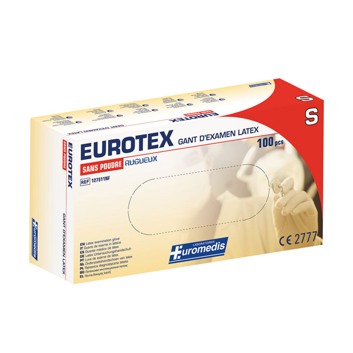 Gants d'examen latex Eurotex® non poudrés - XS au XL