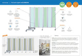 Paravent rigide sur chassis mobile ROPIMEX - modèle RFW-G