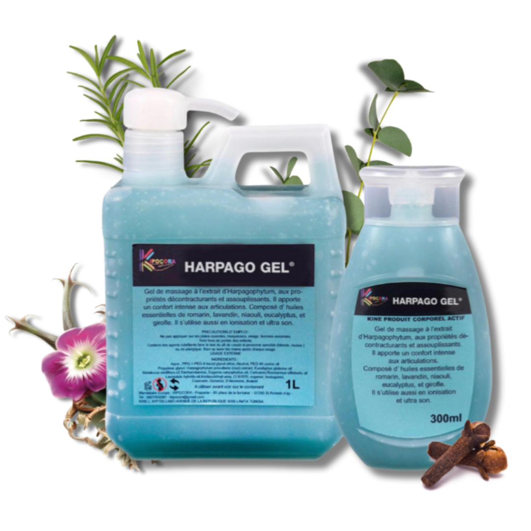 Harpago Gel - Gel de massage à l'harpagophytum - 280ml ou 1L