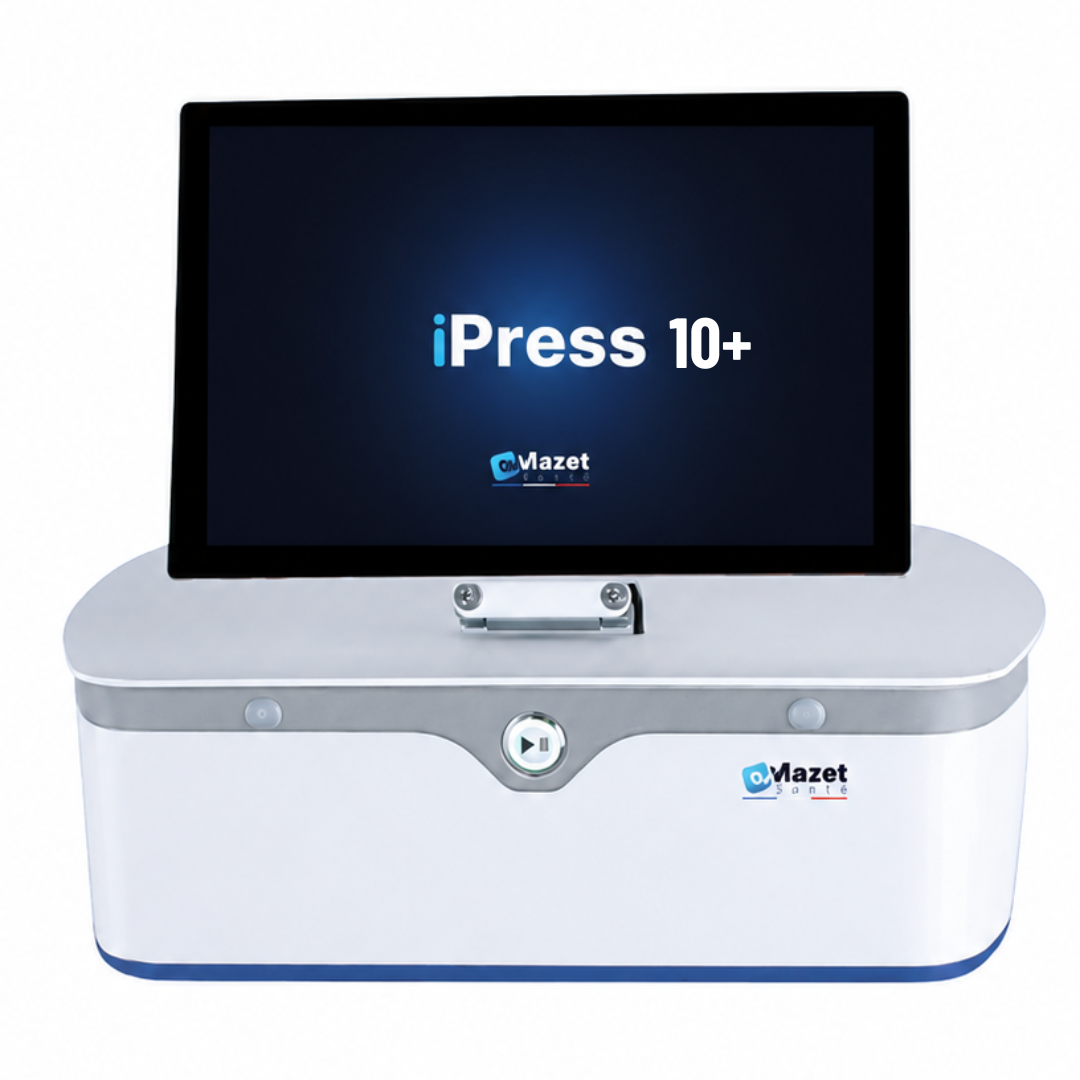 iPress 10+ : Pressothérapie avec bottes 10 cellules et écran intégré - Mazet Santé