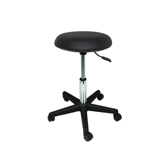 Tabouret Hades  noir Assise tendue