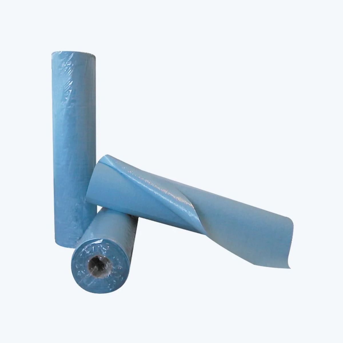 Draps d'examen plastifiés bleus 132 formats - Carton de 6