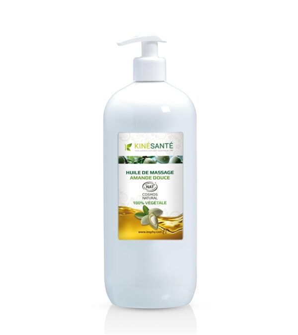 Huile à l'amande douce COSMOS Organic BIO - Flacon pompe 500 ml ou 1L