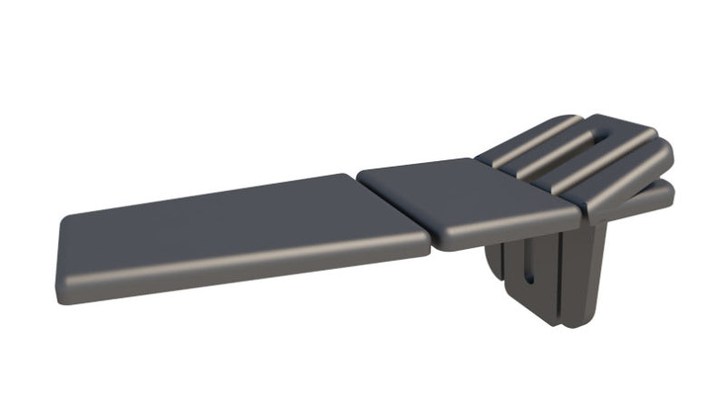 Table hydraulique MANUMED Optimal 5 plans avec appui-bras réglable - Avec ou sans cyphose