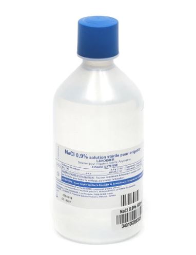 Sérum physiologique NaCl 0,9 % - 500mL - Stérile