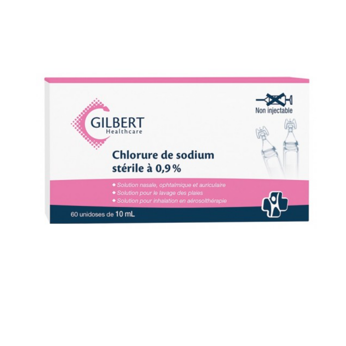 Sérum physiologique - 5, 10 ou 50ml - GILBERT HEALTHCARE