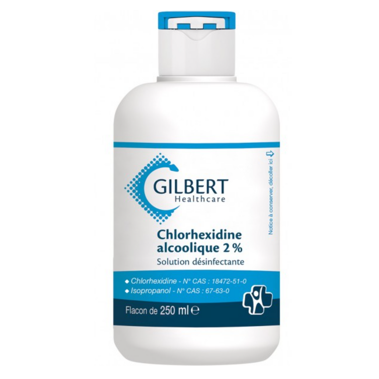 Solution désinfectante incolore Chlorhexidine alcoolique 2% - GILBERT HEALTHCARE