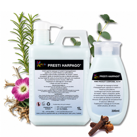 creme gel à l'harpgo pour massage professionnel