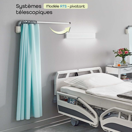 SYSTÈME téléscopique rideaux médicaux ropimex
